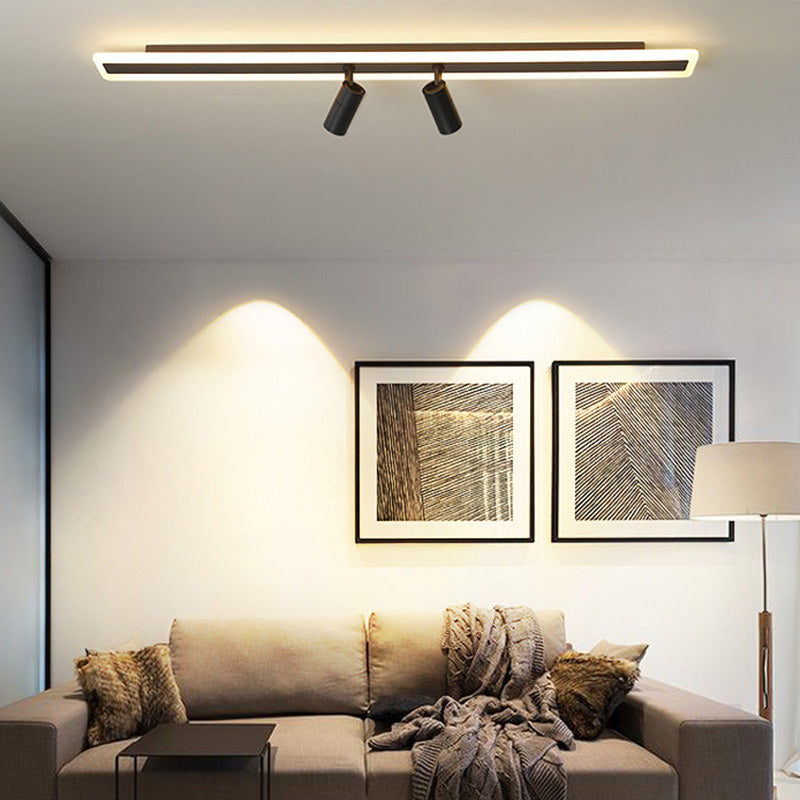 Minimalisme Semi Track Light Armatuur Inbouwplafondlamp voor kledingwinkel