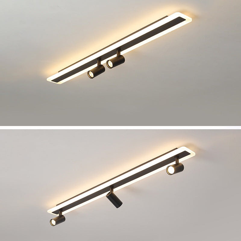 Minimalisme Semi Track Light Armatuur Inbouwplafondlamp voor kledingwinkel