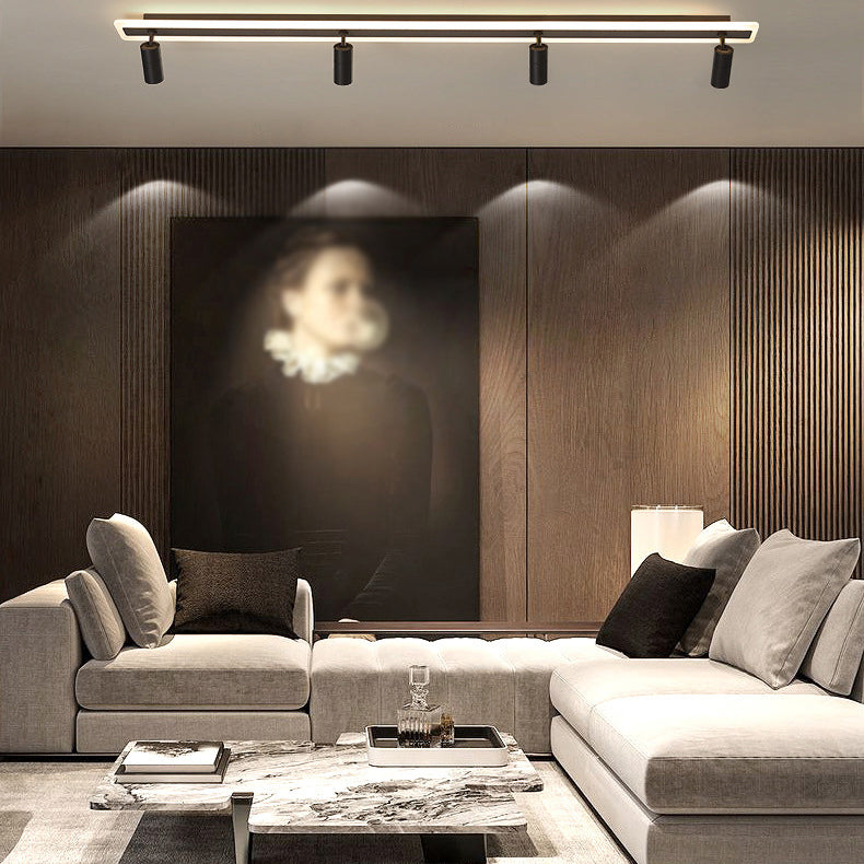 Minimalisme Semi Track Light Armatuur Inbouwplafondlamp voor kledingwinkel