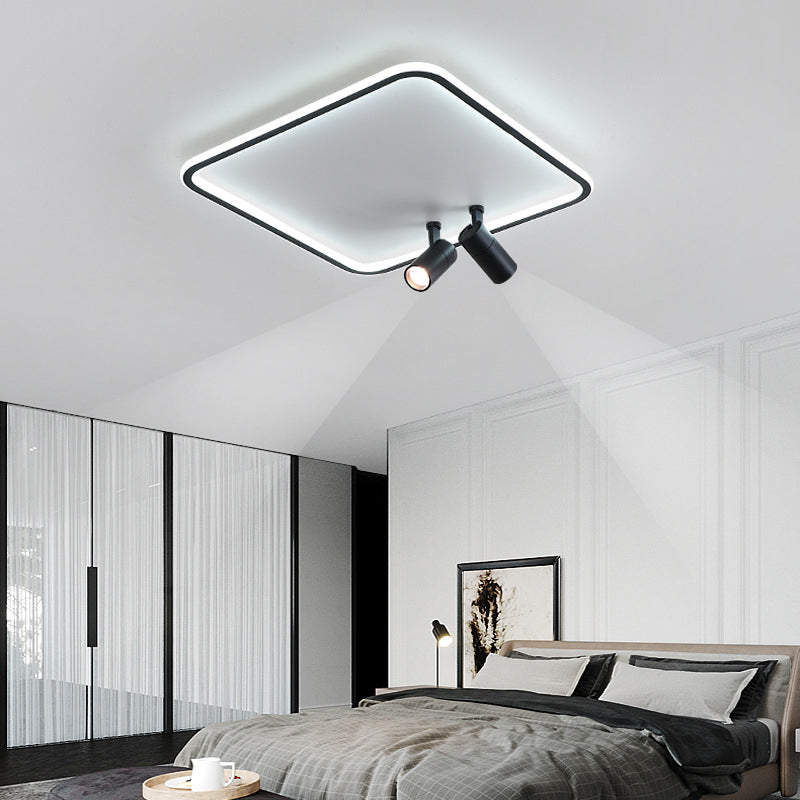 Simple Flush Ceiling Spotlight LED Track Light Fixture for Living Room