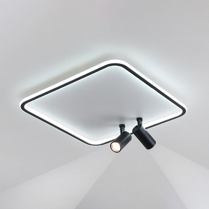Simple Flush Ceiling Spotlight LED Track Light Fixture for Living Room