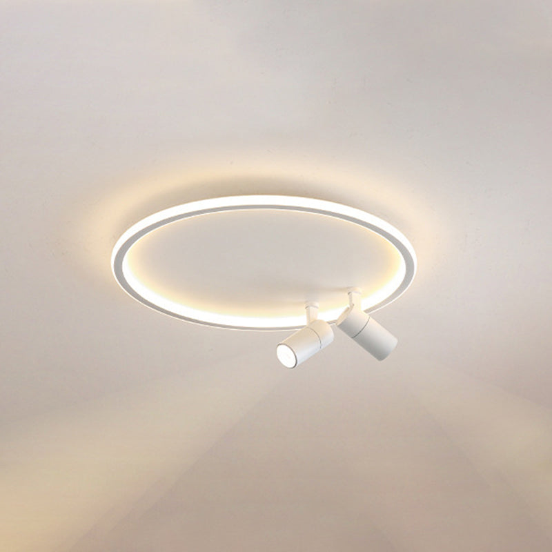 Simple Flush Ceiling Spotlight LED Track Light Fixture for Living Room