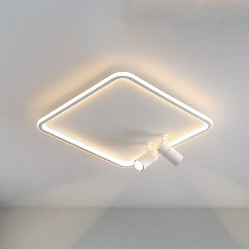 Simple Flush Ceiling Spotlight LED Track Light Fixture for Living Room