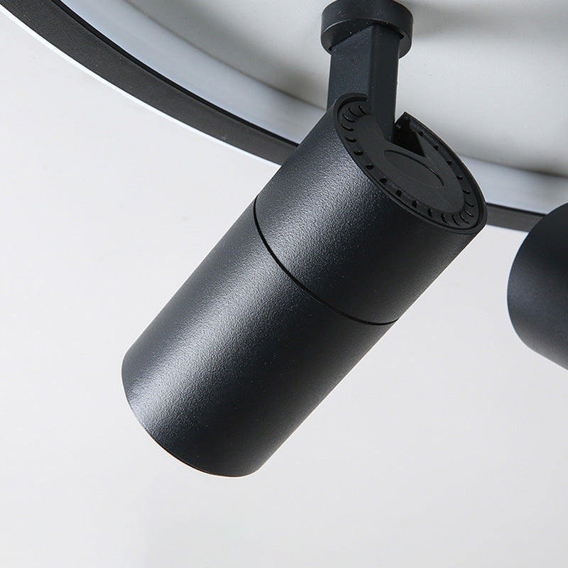 Simple Flush Ceiling Spotlight LED Track Light Fixture for Living Room