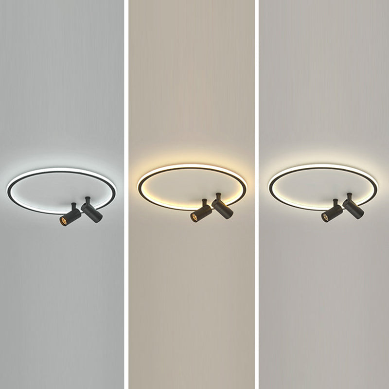 Lampe de voie ronde moderne vêtements boutique encastré plafonnier