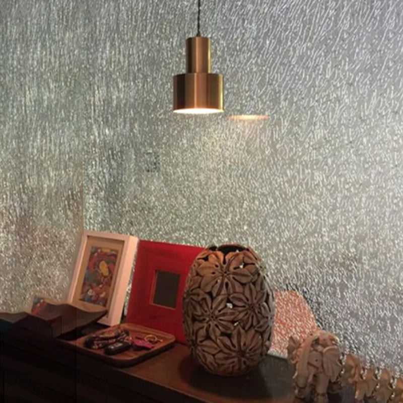 Esszimmer Down Lighting Anhänger Modernes Messing -Hang -Lampe -Kit mit Zylindermetallschatten