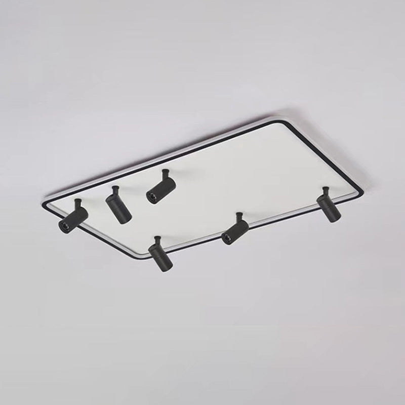 Projecteur de plafond encastré rectangulaire Simple, luminaire sur rail LED pour salon