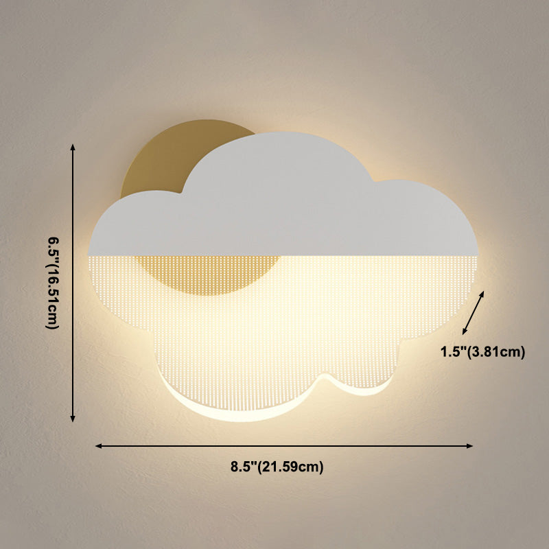 Lámpara de pared de nubes Simplicidad moderna Splique acrílico de pared para sala de estar