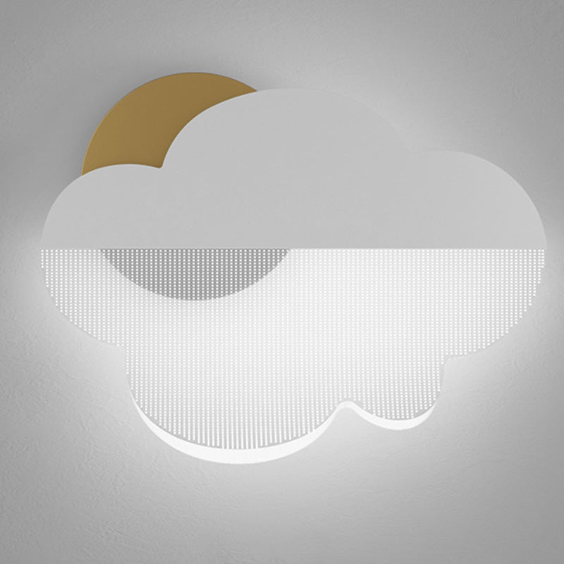 Lámpara de pared de nubes Simplicidad moderna Splique acrílico de pared para sala de estar