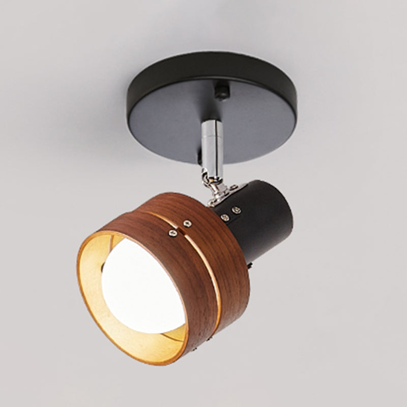 Cylinder Ceiling Flush Mount Contemporary Style Metal Ceiling Mount Light Fixture