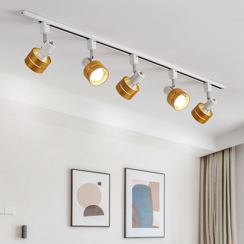 Cylinder Ceiling Flush Mount Contemporary Style Metal Ceiling Mount Light Fixture