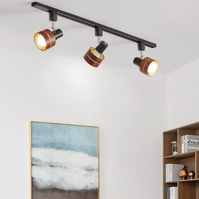 Cylinder Ceiling Flush Mount Contemporary Style Metal Ceiling Mount Light Fixture