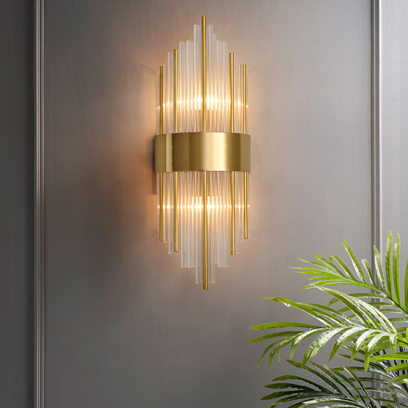 Copper Wall Sconce Light Postmodern Style 2 Lights Indoor Wall Mount Lamp Fixture