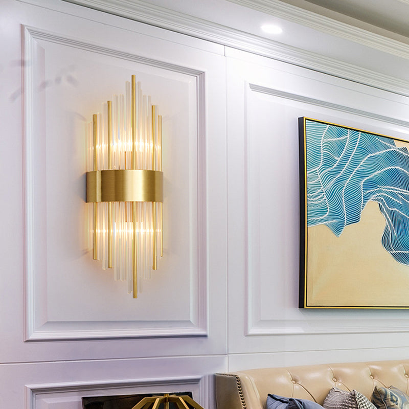 Copper Wall Sconce Light Postmodern Style 2 Lights Indoor Wall Mount Lamp Fixture