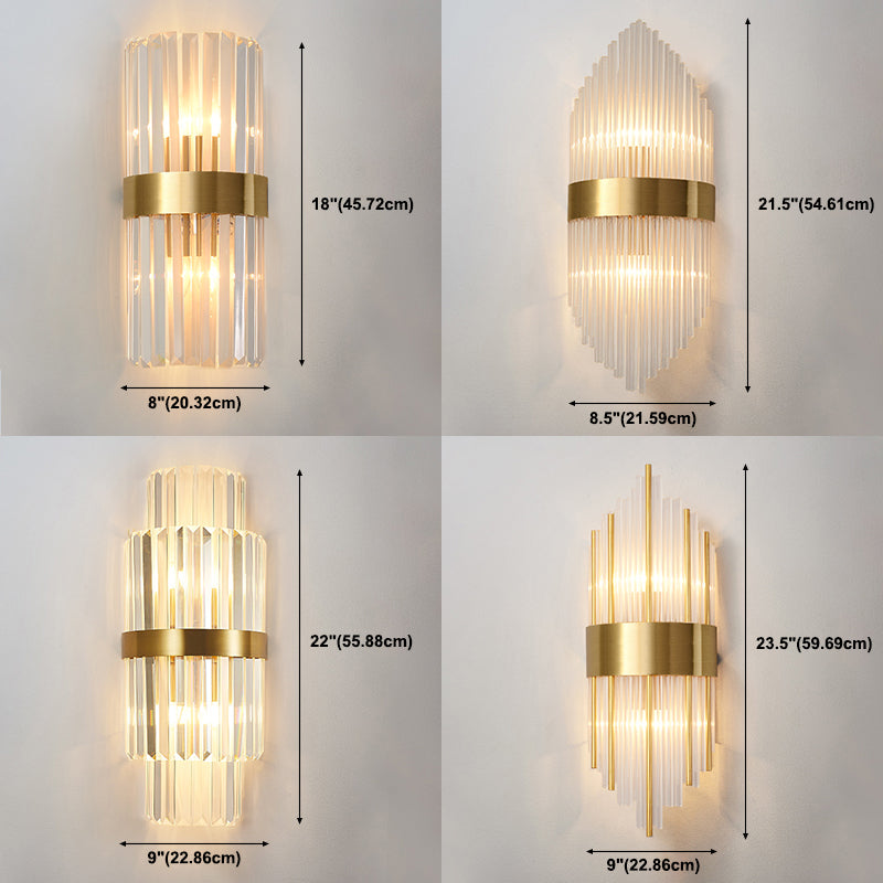 Copper Wall Sconce Light Postmodern Style 2 Lights Indoor Wall Mount Lamp Fixture