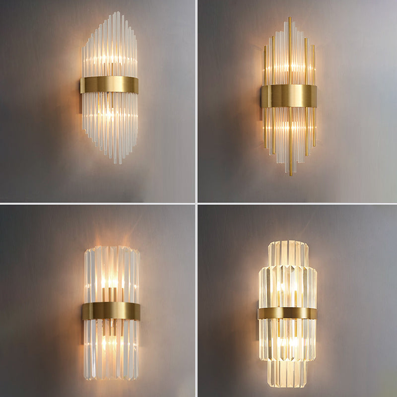 Copper Wall Sconce Light Postmodern Style 2 Lights Indoor Wall Mount Lamp Fixture