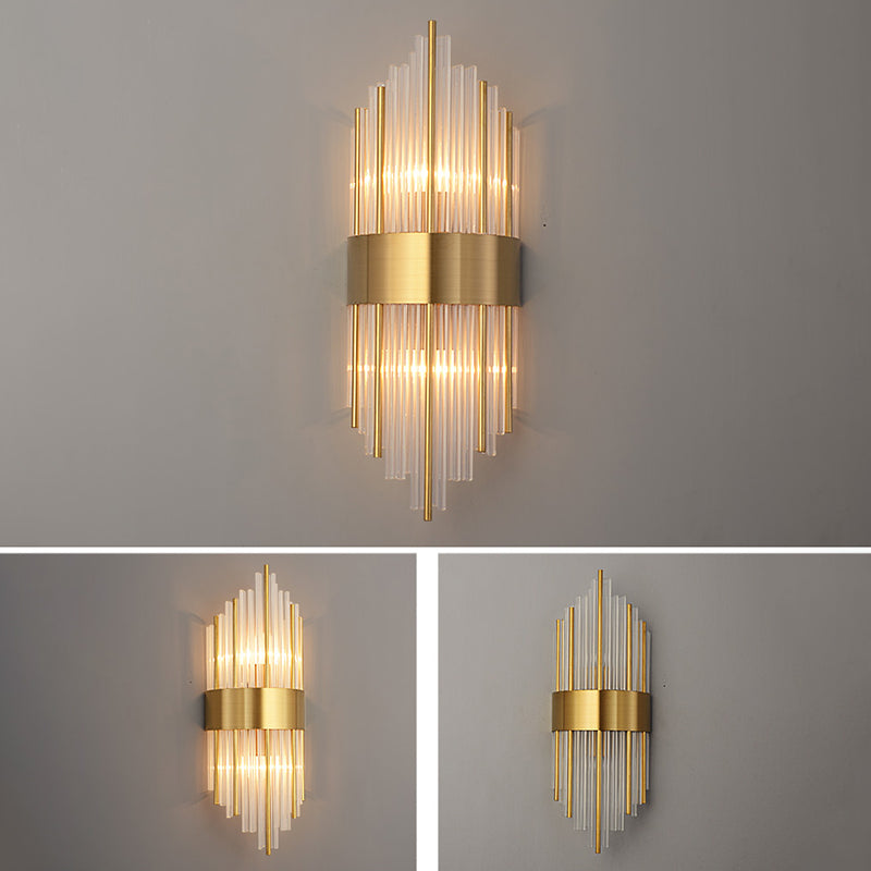 Copper Wall Sconce Light Postmodern Style 2 Lights Indoor Wall Mount Lamp Fixture