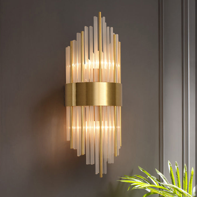 Copper Wall Sconce Light Postmodern Style 2 Lights Indoor Wall Mount Lamp Fixture