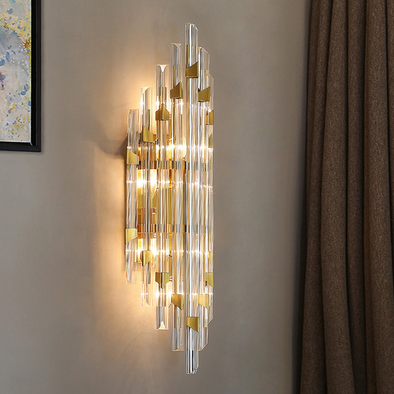 Soggiorno SCONCE LUCE LUCE Crystal Crystal 3/5 Luci Affronta del supporto a parete