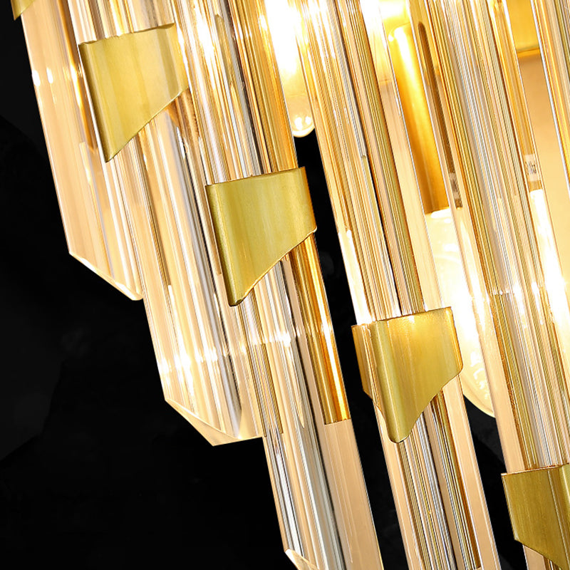 Soggiorno SCONCE LUCE LUCE Crystal Crystal 3/5 Luci Affronta del supporto a parete