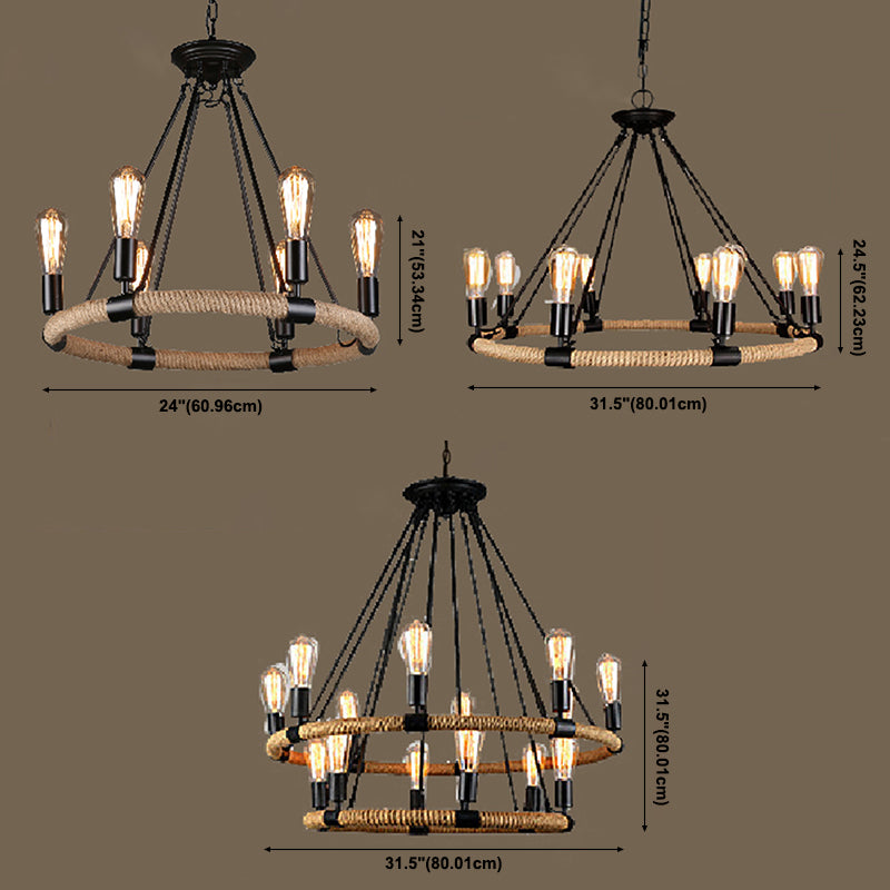 Industrial Household Light Ceiling Hanging Light Fixture for Drawing Room Sitting Room