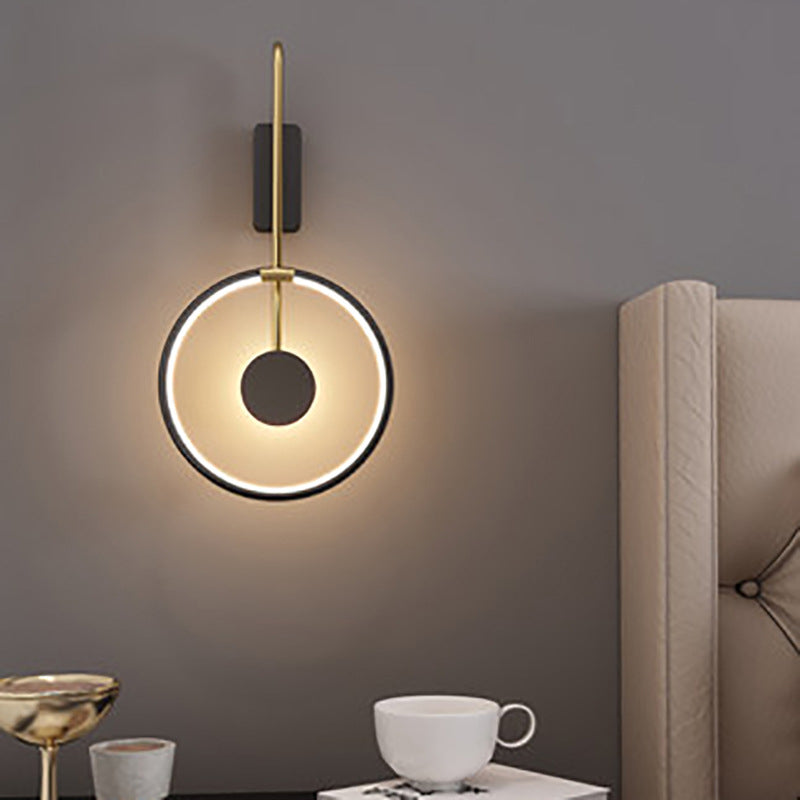 Lampada montata sul cerchio Postmoderno semplicità in metallo Prontone per soggiorno per soggiorno