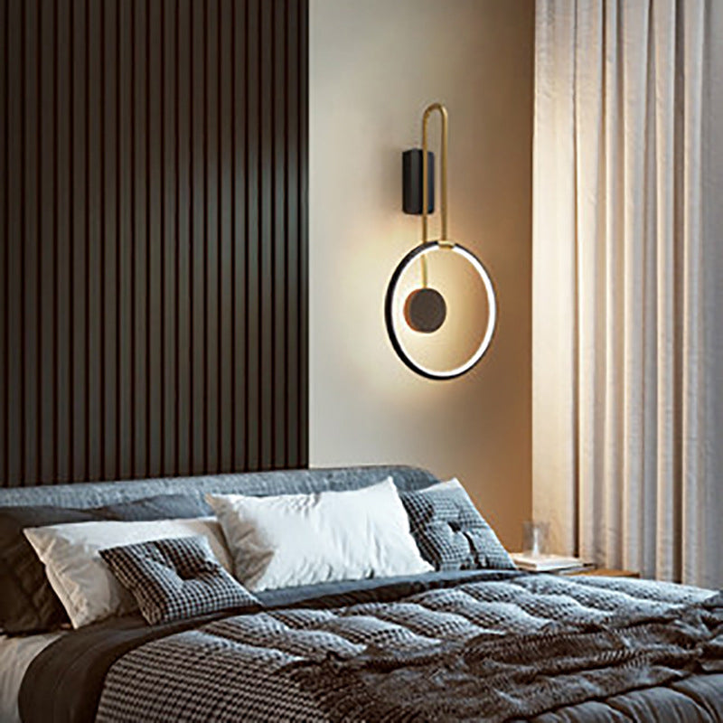 Lampada montata sul cerchio Postmoderno semplicità in metallo Prontone per soggiorno per soggiorno