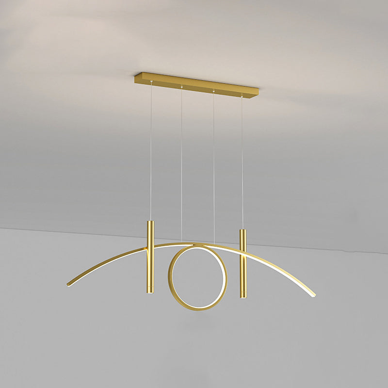 Arc Island Lighting Acrylic Contemporary Simplicity Pendant Lighting Fixtures for Restaurant