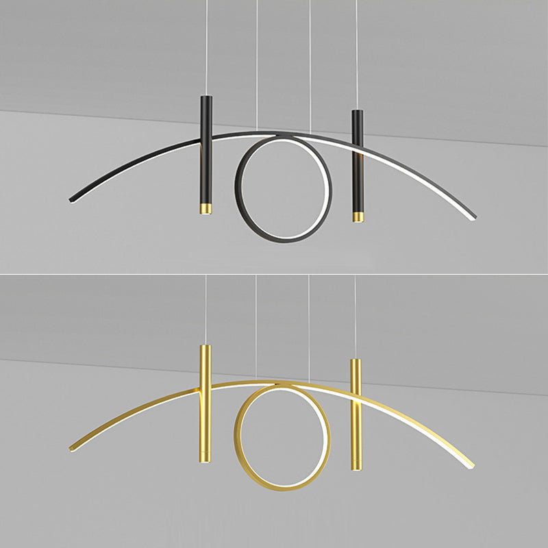 Arc Island Lighting Acrylic Contemporary Simplicity Pendant Lighting Fixtures for Restaurant