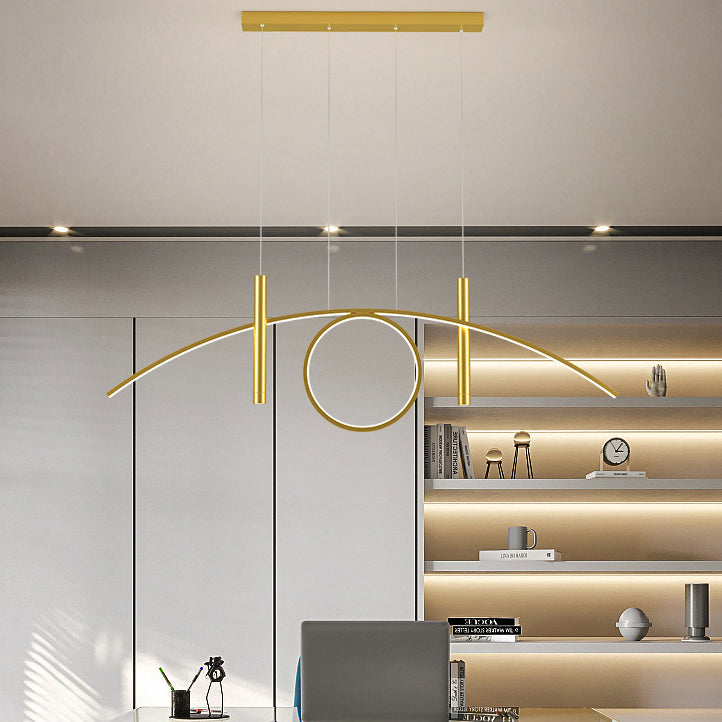 Arc Island Lighting Acrylic Contemporary Simplicity Pendant Lighting Fixtures for Restaurant