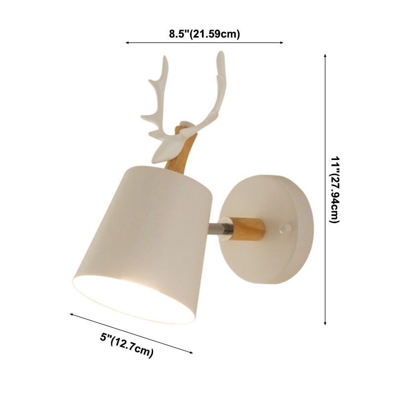 Lámpara de pared de cono simplicidad moderna de metal apliques para sala de estar