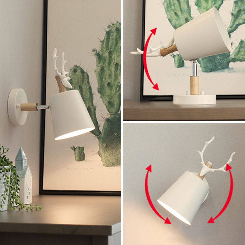 Lámpara de pared de cono simplicidad moderna de metal apliques para sala de estar