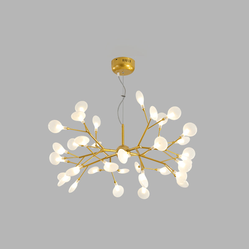 Modern Metal Hanging Light Fixtures Fireflies Hanging Chandelier for Dinning Room