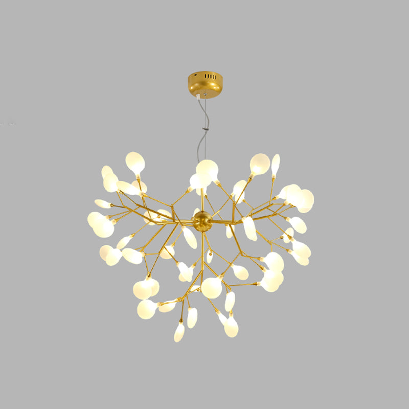 Modern Metal Hanging Light Fixtures Fireflies Hanging Chandelier for Dinning Room