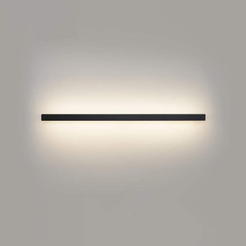 Linear Wall Light Fixture Nordic Metal Foyer LED Wall Lighting with Storage Rack Design