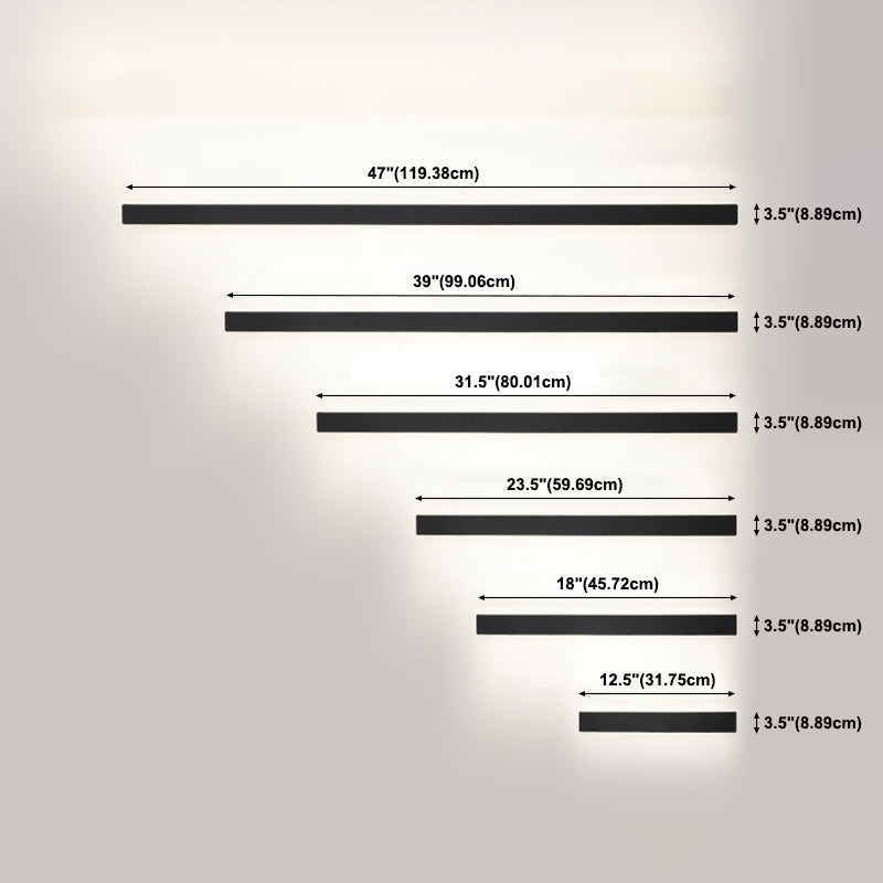 Linear Wall Light Fixture Nordic Metal Foyer LED Wall Lighting with Storage Rack Design