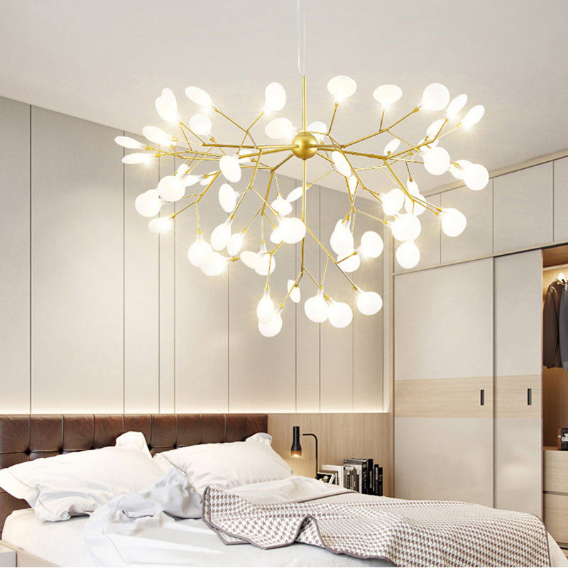 Luz de suspensión de metal de techo de luces de luciérculos simples contemporáneos para dormitorio