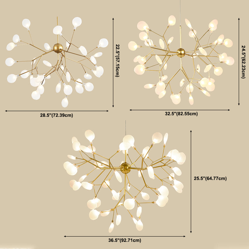 Luz de suspensión de metal de techo de luces de luciérculos simples contemporáneos para dormitorio