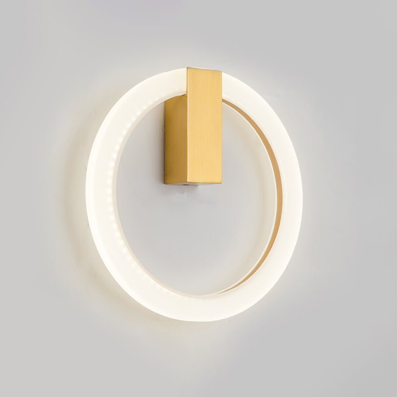 Acrilico Halo Ala Ala a forma di parete Sconcetto Minimalista LED Montate Accensione per camera da letto