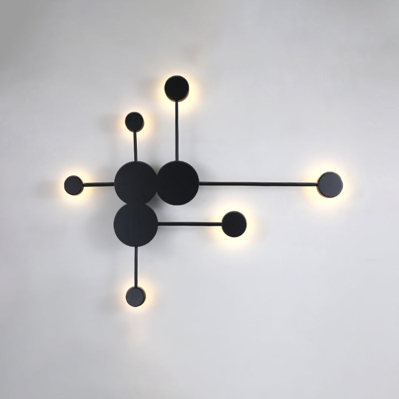 Sputnik Wall Sconce Postmodern Metal 6-Head Living Room Wall Mounted Light