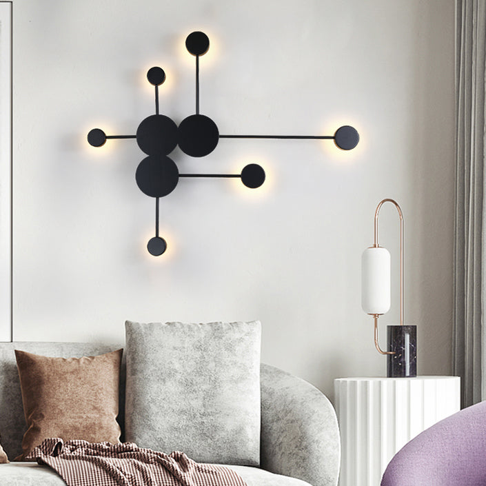Sputnik Wall SCONCE POSTMODERN Metalen 6-head woonkamer muur gemonteerd licht