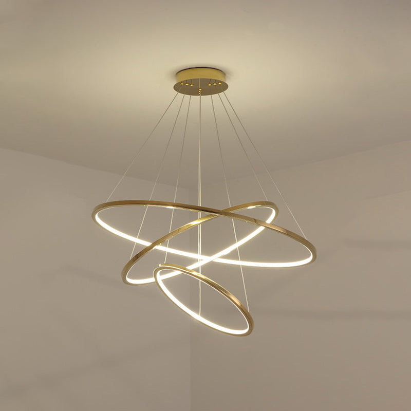 Modern Multi-Tier Chandelier Light Fixtures Restaurant Hanging Chandelier with Acrylic Shade