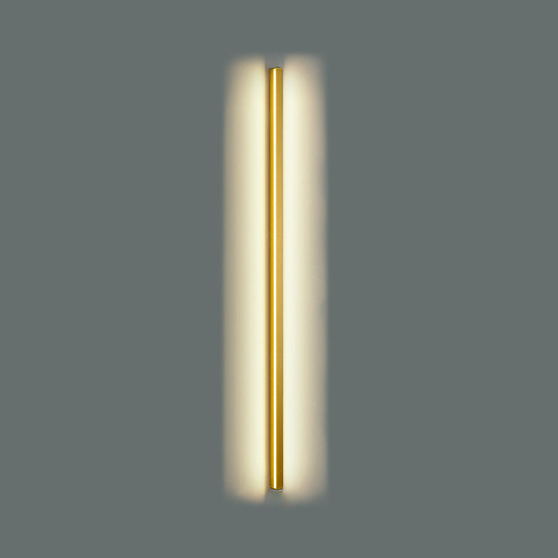 Bar Shaped Wall Sconce Light Minimalist Metal LED Wall Mounted Lamp over Bed