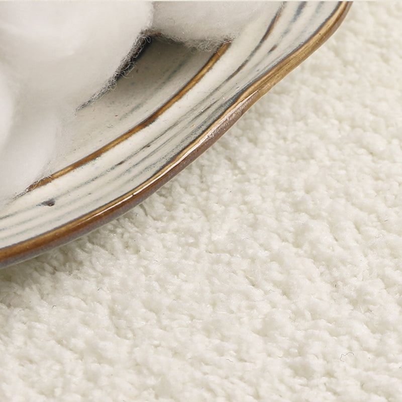 Fancy effen kleur tapijt wit polyester tapijt antislip rug voor woondecoratie
