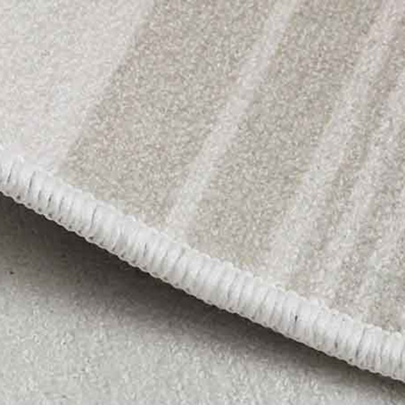 Modern Beige Area Rug Color Block Polyester Area Carpet Non-Slip Backing Rug for Home Decor