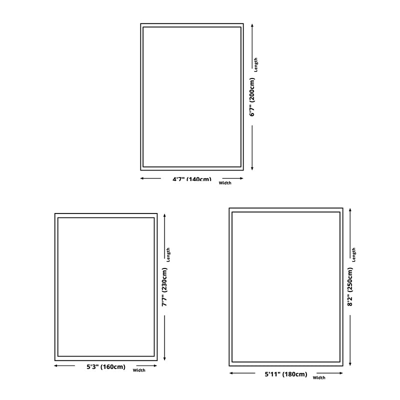 Grey Stripe Pattern Area Rug Modern Polyester Area Carpet Stain Resistant Rug for Living Room