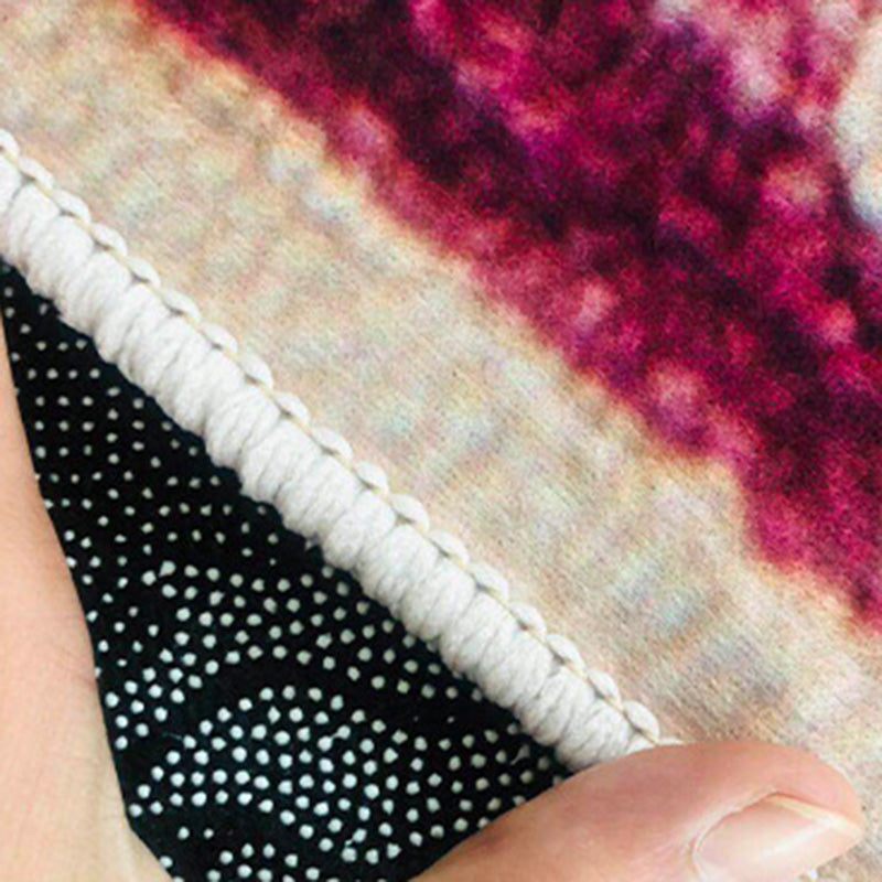 Blue Modern Carpet Polyester Graphic Carpet Non-Slip Backing Carpet for Living Room