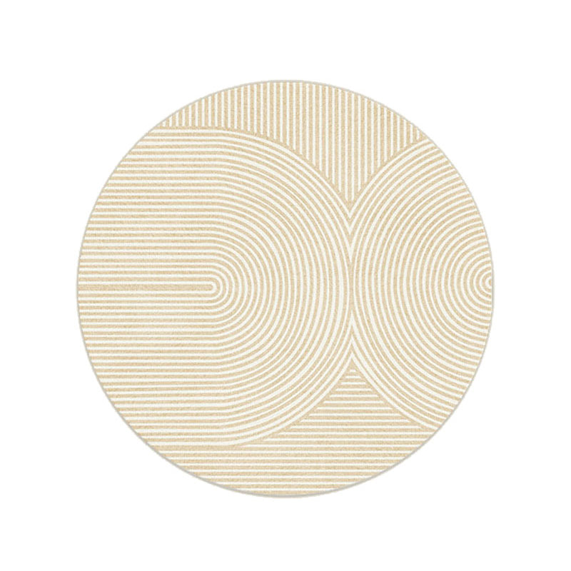 Chic Modern Area Carpet Stripe Pattern Polyester Area Rug Stain Resistant Rug for Home Decor