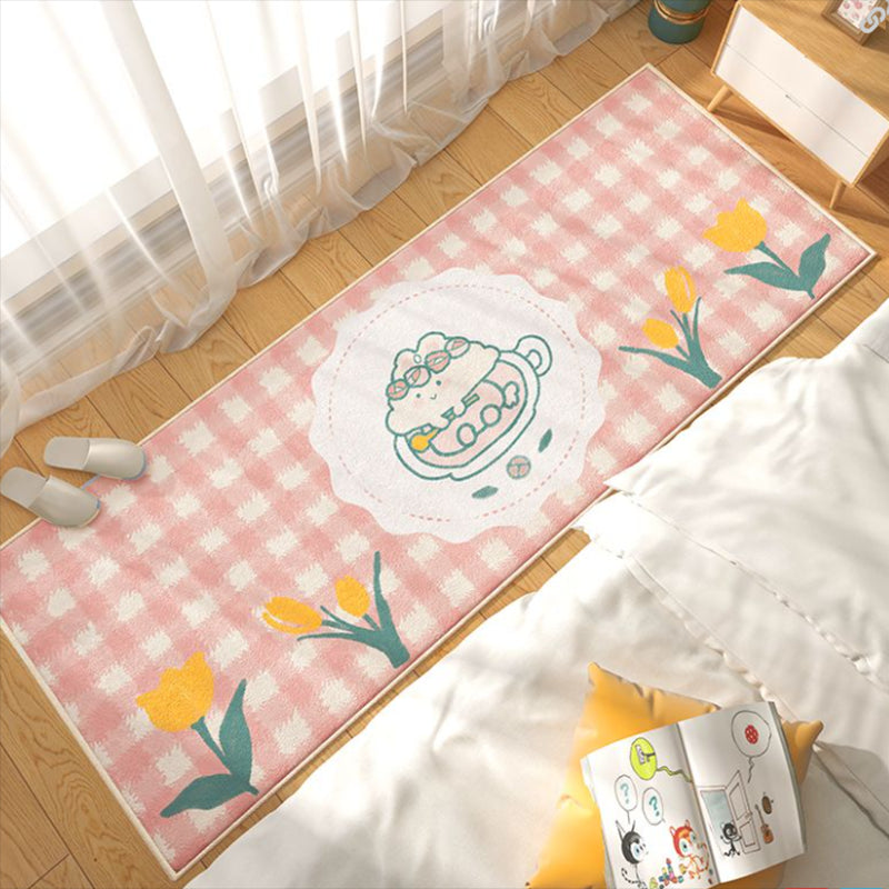 Yellow Modern Carpet Polyester Lemon Carpet Non-Slip Backing Carpet for Living Room