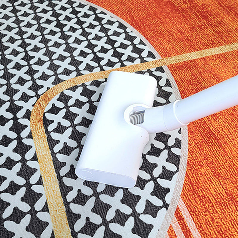 Modern Houndstooth Print Rug Polyester Area Carpet Stain Resistant Indoor Rug for Home Decoration